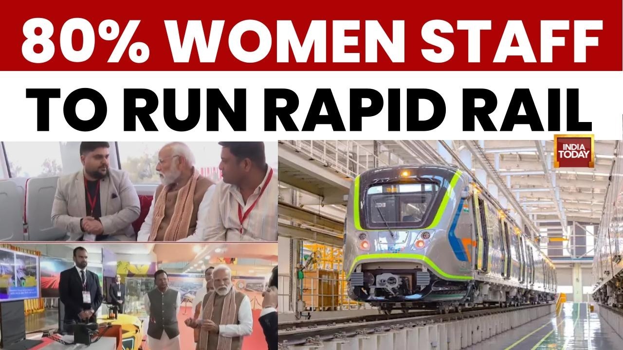 Big PM Modi Launch | 80% Women Staff | Delhi-Meerut Namo Bharat Rapid Rail Set for Launch