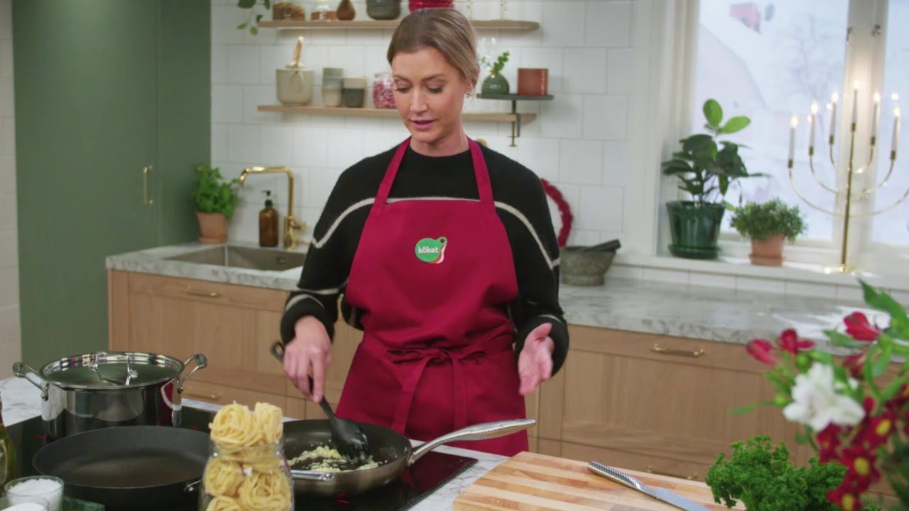 K&ouml;kets middag: Pasta Alfredo med kyckling - K&ouml;ket