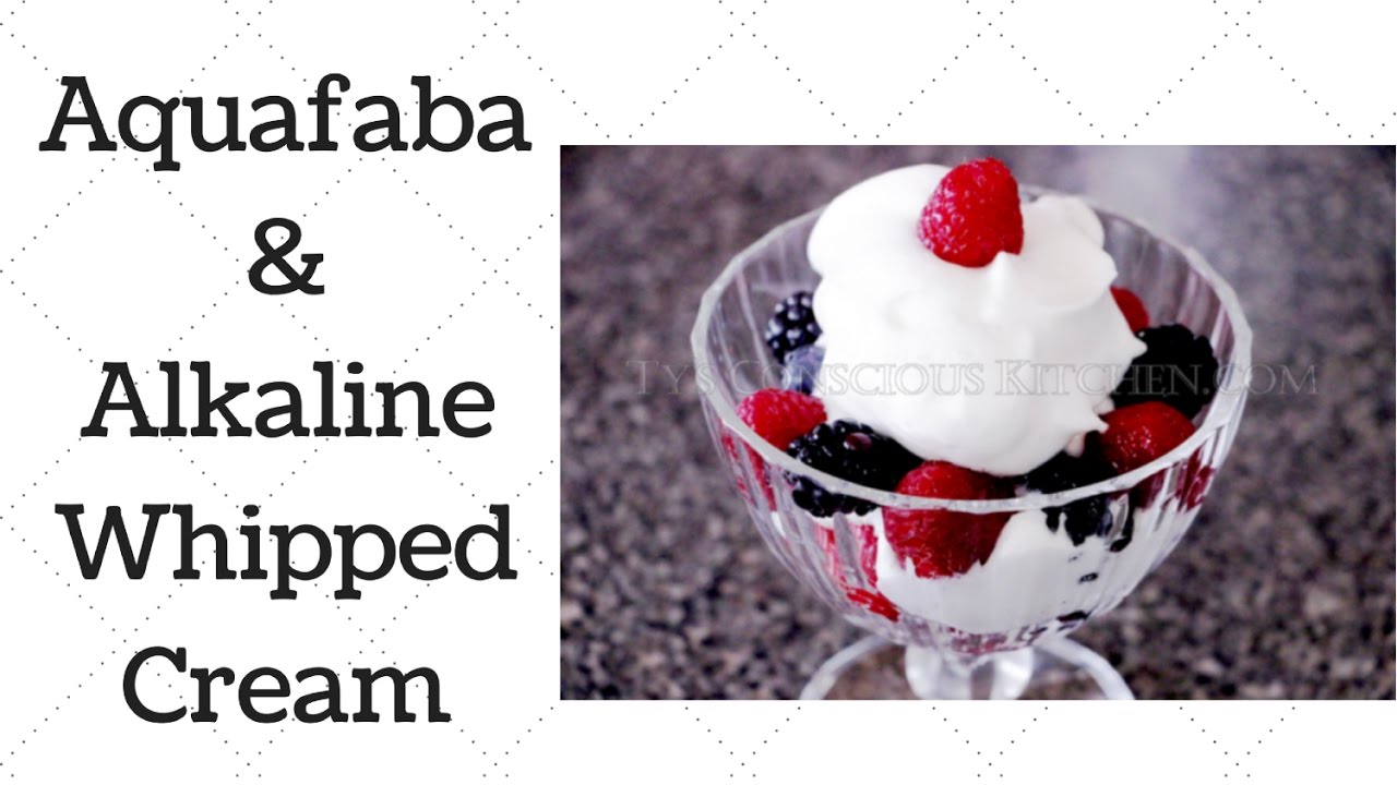 AQUAFABA and WHIPPED CREAM Dr. Sebi Alkaline Electric Recipe
