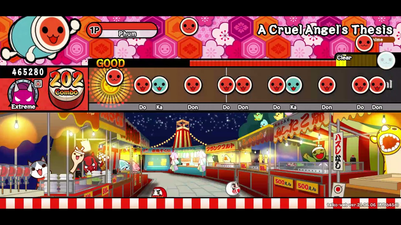 [Taiko no tatsujin Web] A Cruel angle's thesis [Extreme] Full Combo