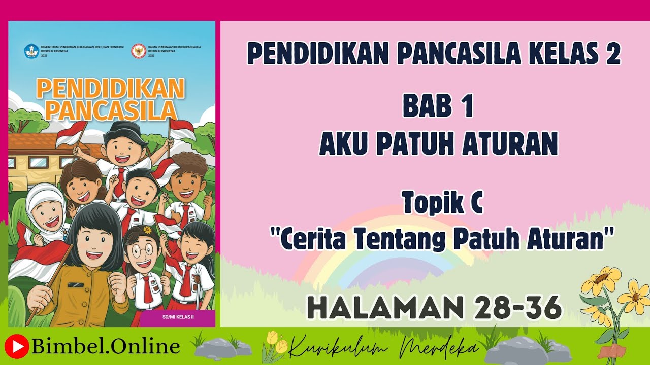 Pendidikan Pancasila Kelas 2 Bab 1 Topik C : Cerita Tentang Patuh Aturan - Hal 28-36