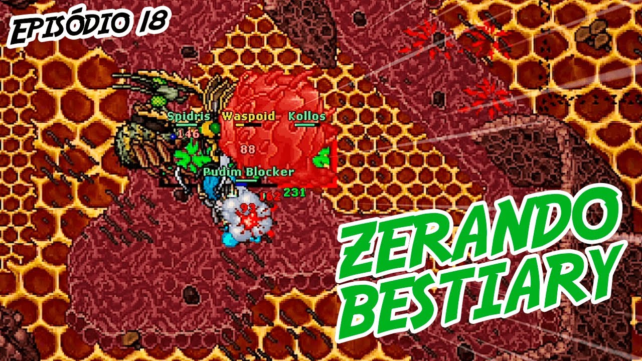 12 HORAS de HIVE EBAA 😌👌 | Zerando Bestiary #018 | Pudim Tibia