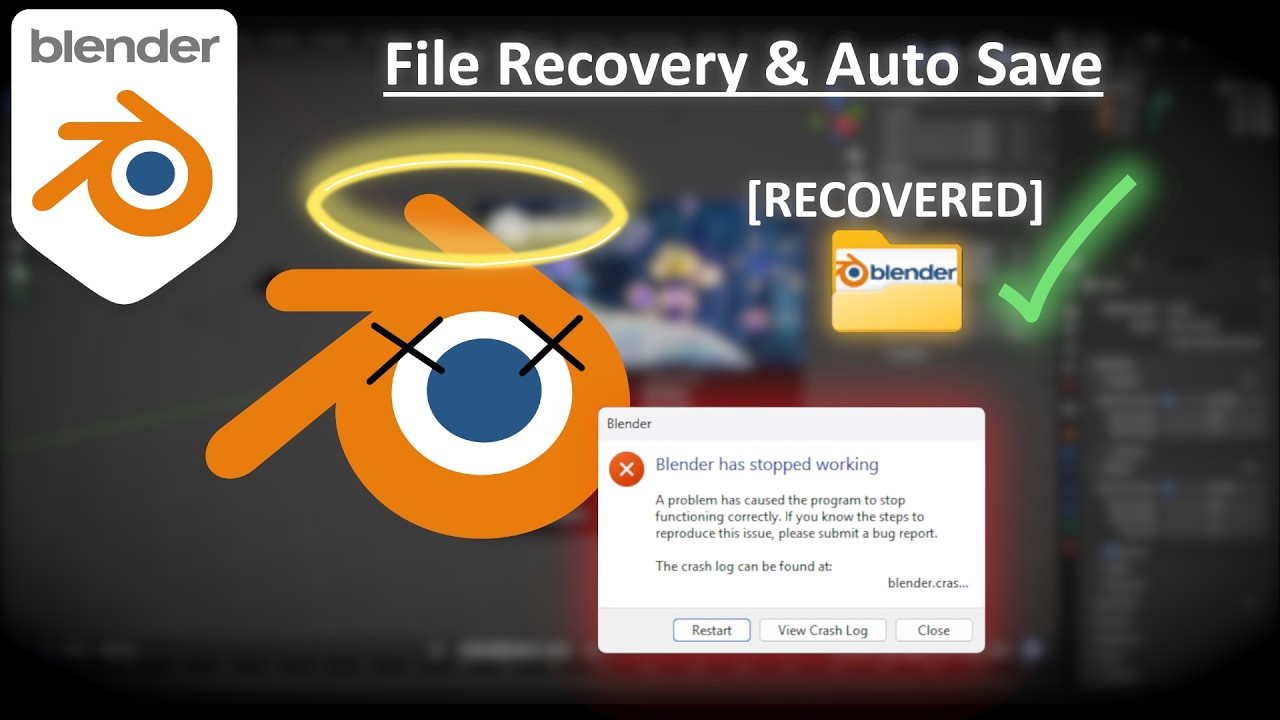 Blender File Recovery and Auto Save after Crashing
