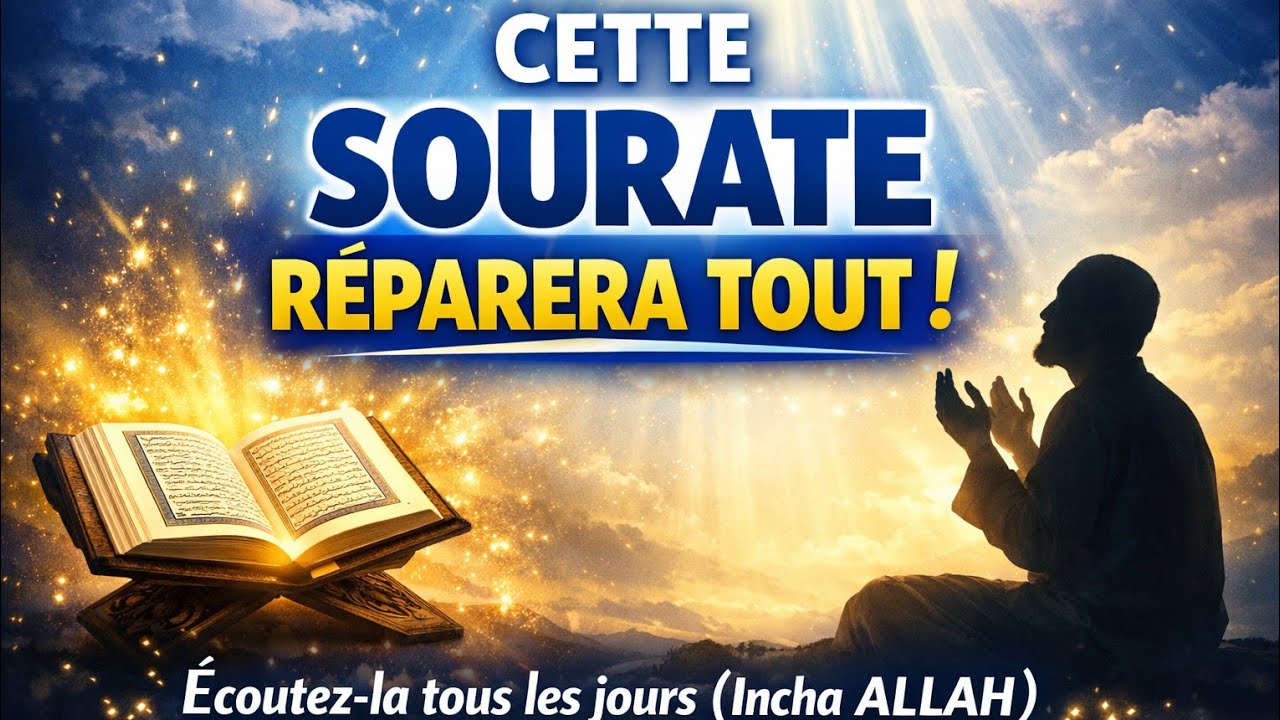 CETTE SOURATE RÉPARERA TOUT DANS VOTRE VIE !! DOIT ÉCOUTER CELA TOUS LES JOURS (INCHA ALLAH)