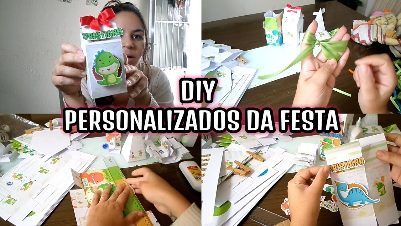 DIY: PERSONALIZADOS DE FESTA DINO BABY