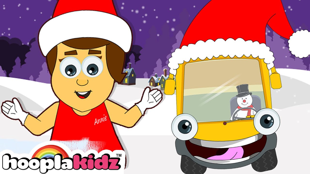 HooplaKidz Classic Christmas Songs - Wheels On The Bus Christmas Ep 93