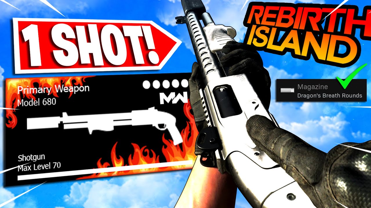 the *1 SHOT* MODEL 680 is BROKEN on REBIRTH ISLAND! 🔥 (BEST DRAGONS BREATH CLASS SETUP) WARZONE!