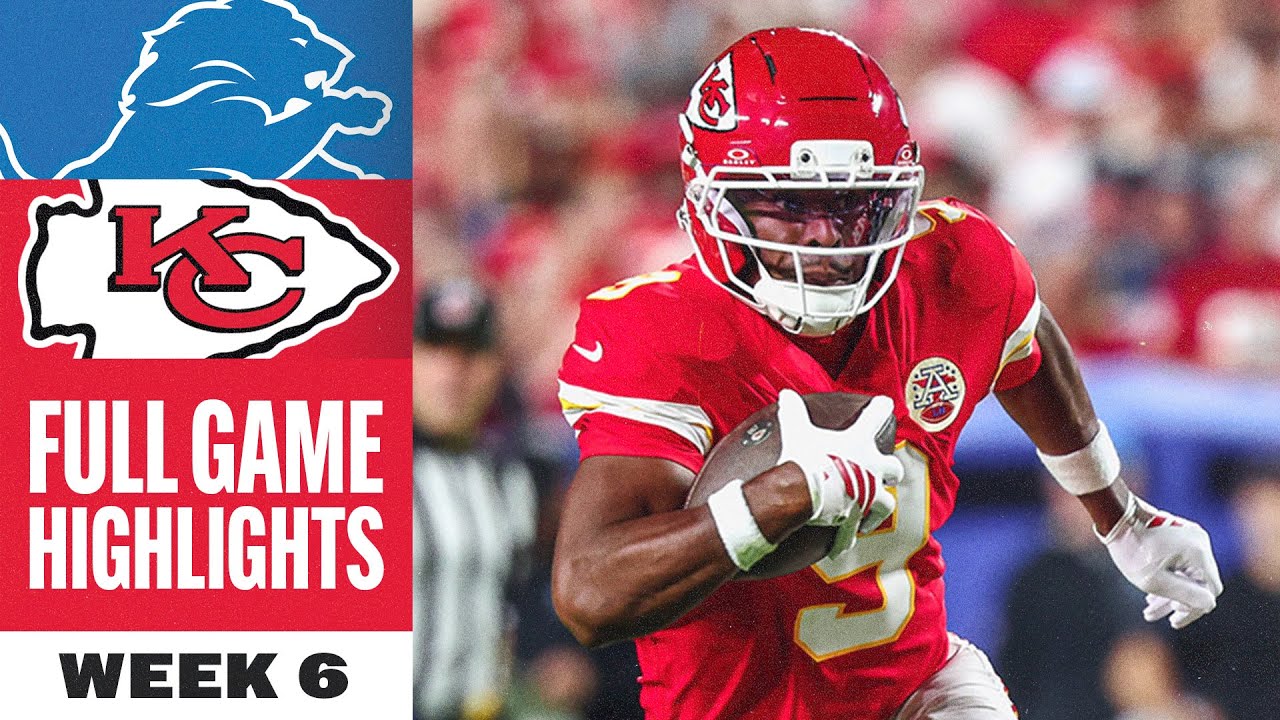 Kansas City Chiefs vs. Detroit Lions Game Highlights | NFL 2025 Season - Week 6