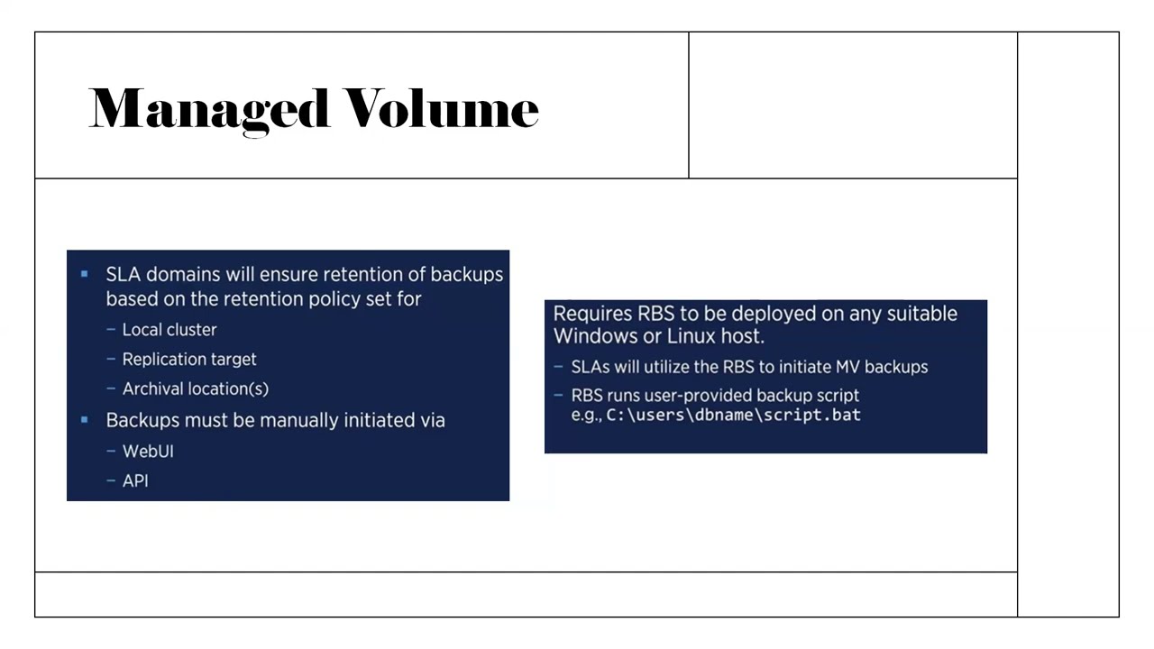 Backup through Managed Volume in Rubrik, Rubrik Backup and training, #trending