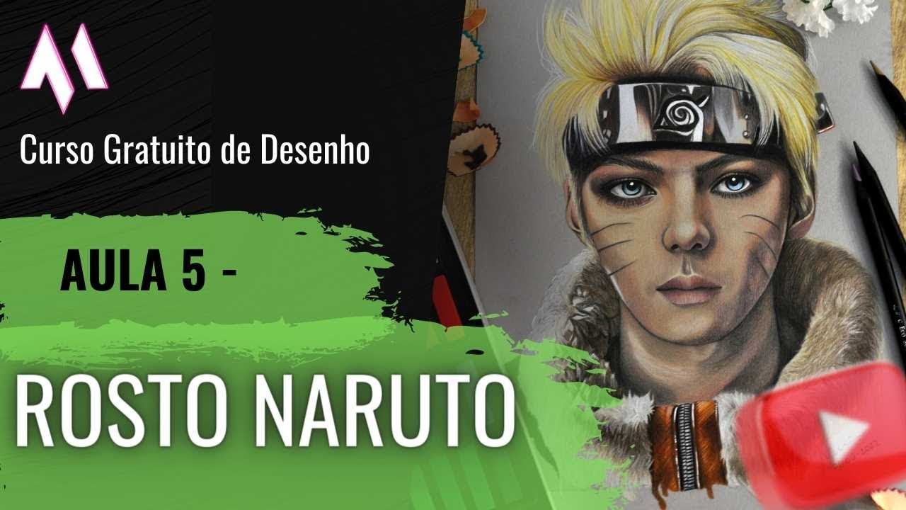 CURSO DE DESENHO GRATUITO - Aula 5 -  Sombreando um Rosto #naruto
