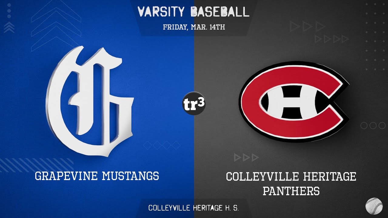 Mustang Baseball Live - Colleyville Panthers host Grapevine Mustangs - Fri Mar 14 @ 7pm