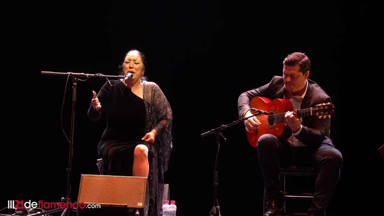 Amparo Heredia 'La Repompinlla', lámpara minera en la Gala de Ganadores del Festival Rivas Flamenca