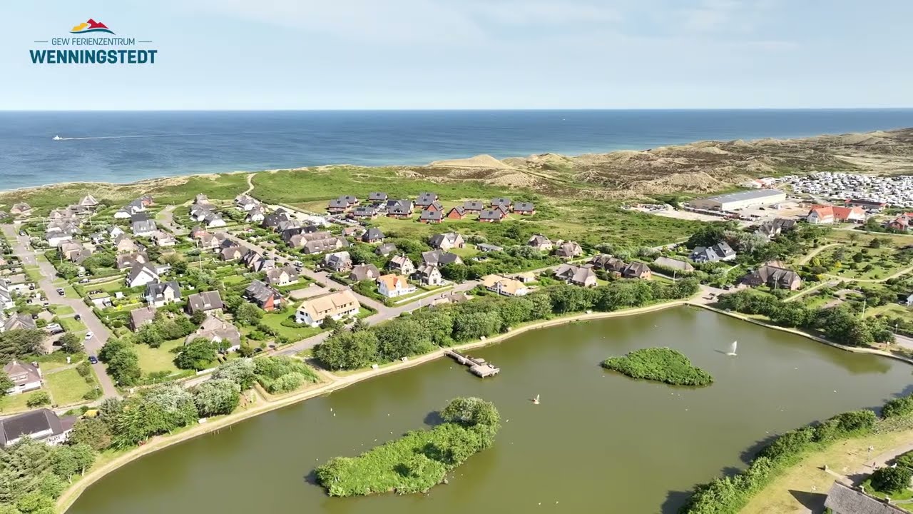 Drohnenflug &uuml;ber das Ferienzentrum Wenningstedt auf Sylt