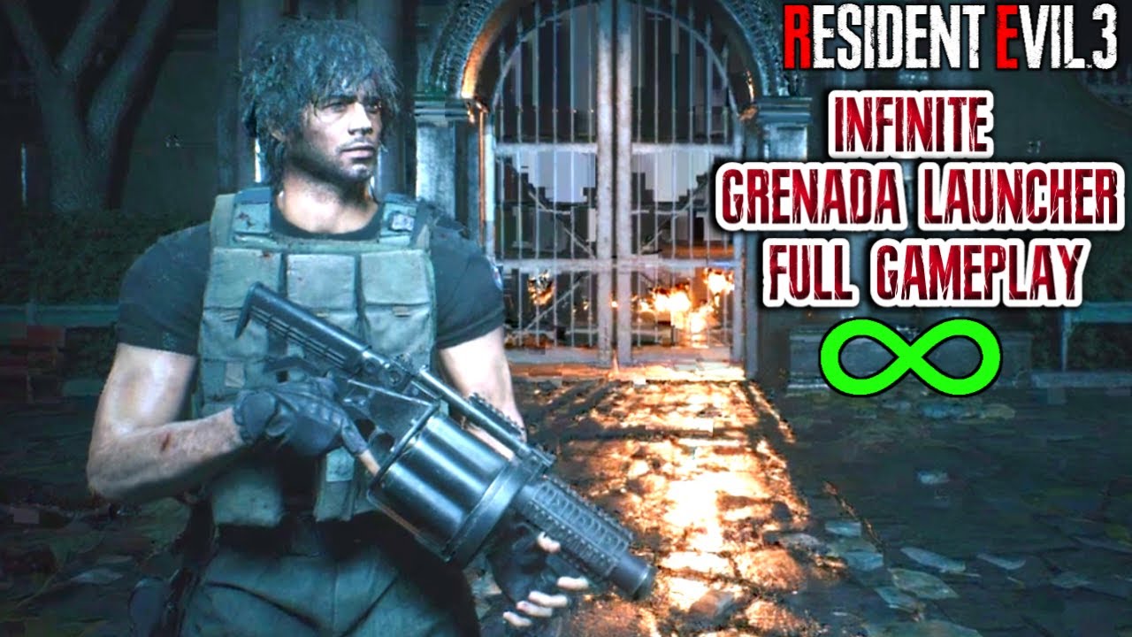 INFINITE GRENADE LAUNCHER ONLY!! Full Gameplay - Resident Evil 3 Remake