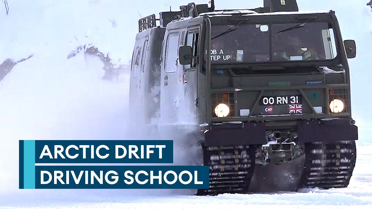 Arctic drift: Learning how to drive a BV 206 tracked transporter on the snow and ice