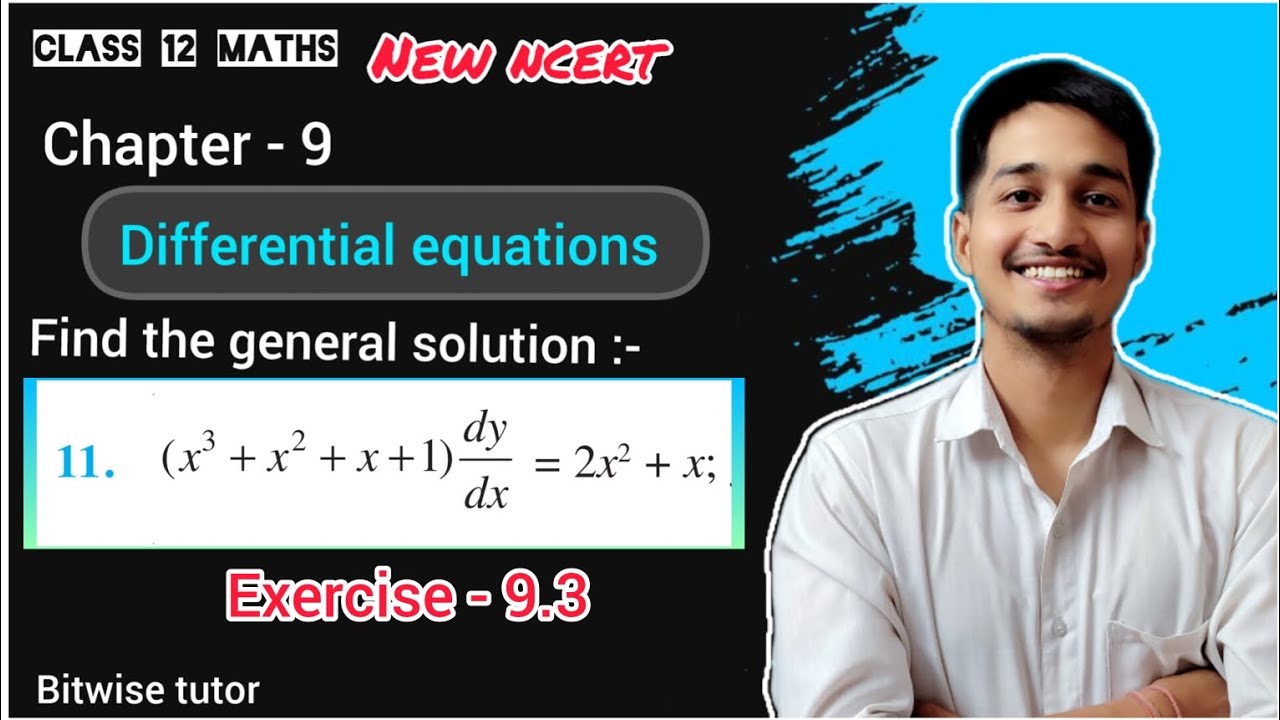 Find particular solution of differential equation x³ + x² + x + 1 DY by DX = 2 x² + x