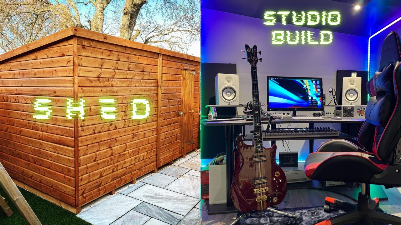 Music Studio in a Shed - Complete Build - Start to Finish - 2022/23