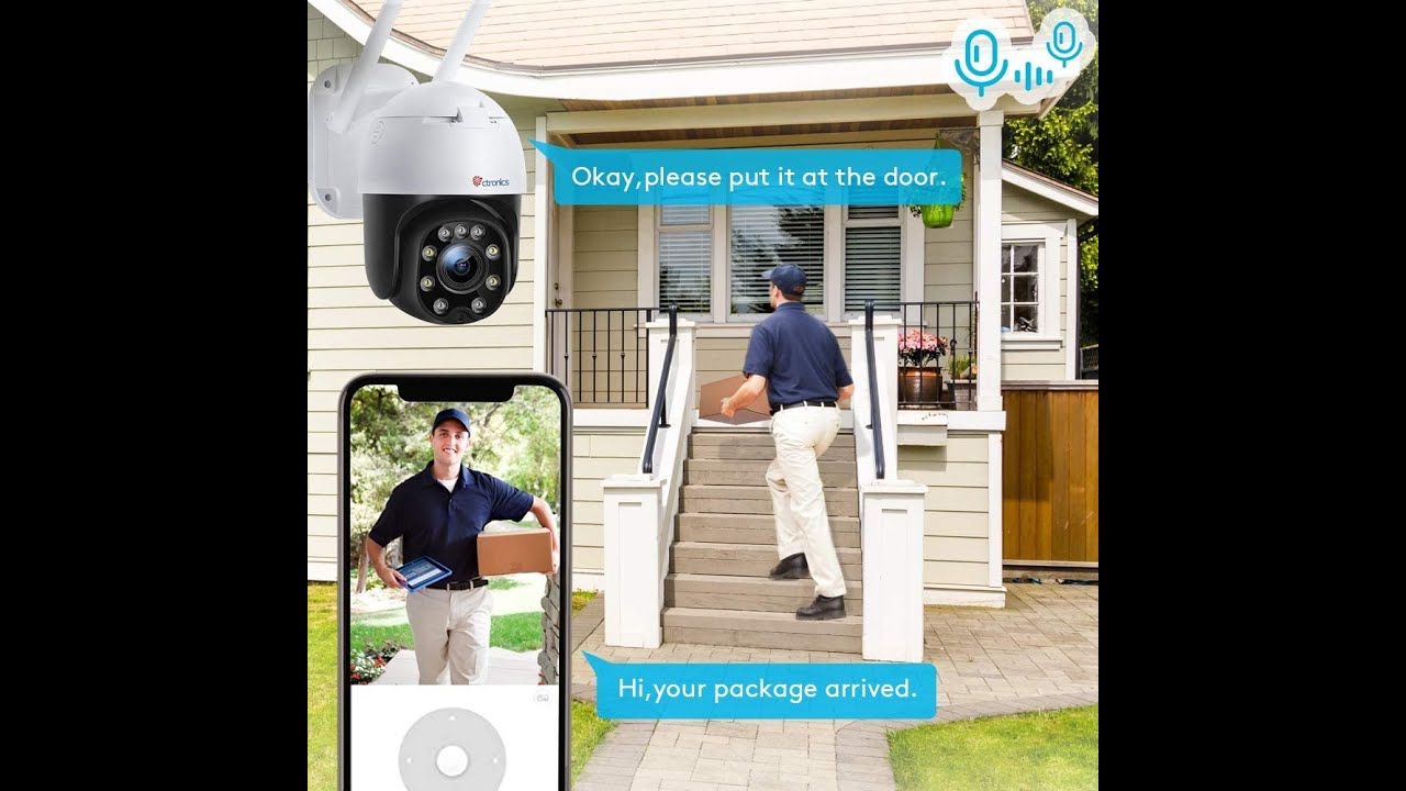 4X Optical Zoom Ctronics PTZ Dome WiFi camera with 20m Color Night Vision(285-Z4)