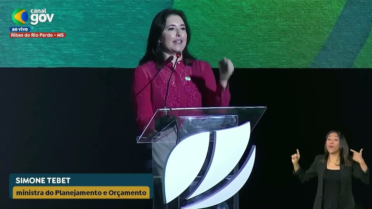 Inauguração da fábrica de celulose em MS