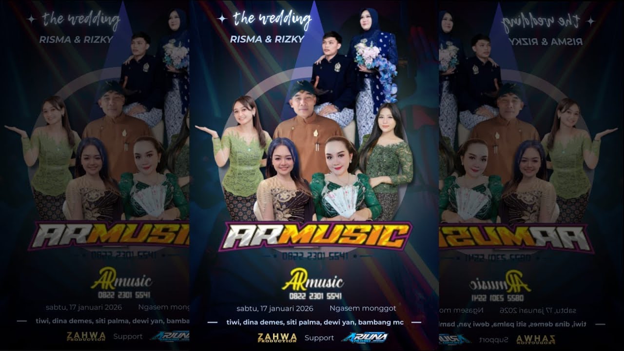 🔴LIVE AR MUSIC NYAMPURSARI | WEDDING RISMA & RIZKY 17 JAN 2026 MONGGOT | ARJUNA AUDIO