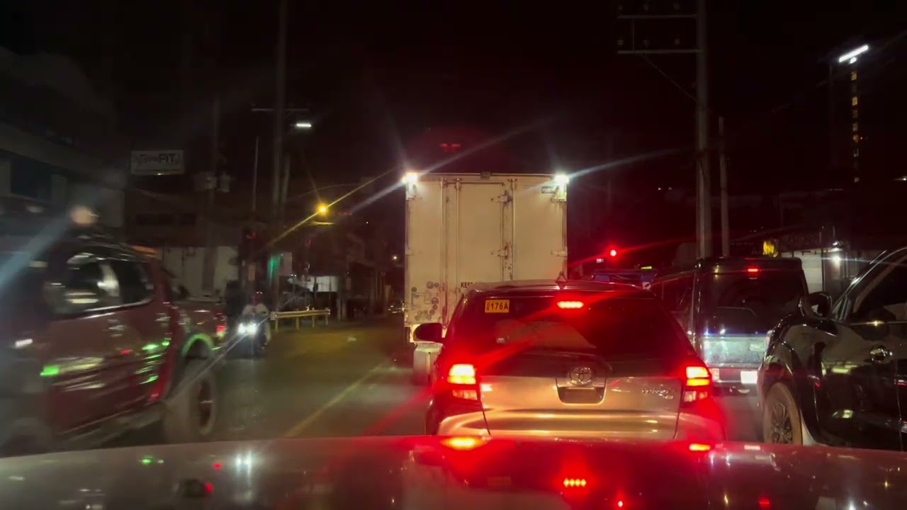 Davao City drive at 11:30 pm