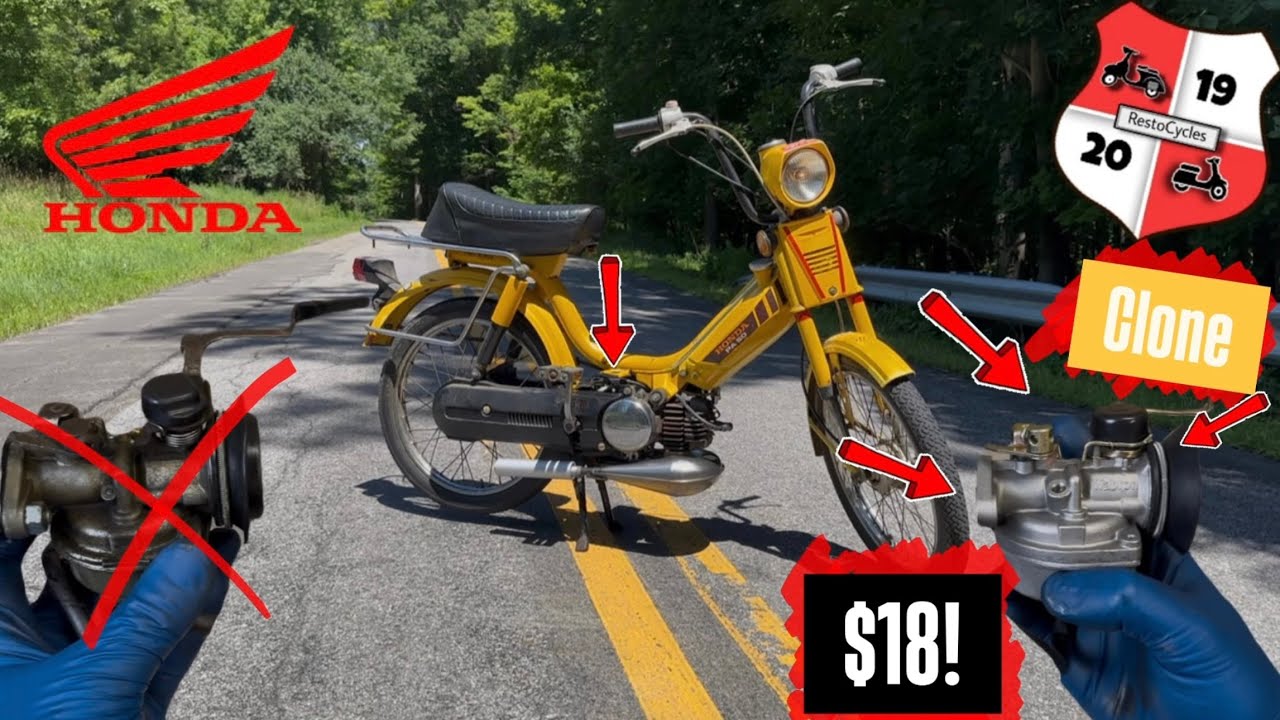 Замена карбюратора Honda Pa50 за 18 долларов!? Больше никогда не ремонтируйте!