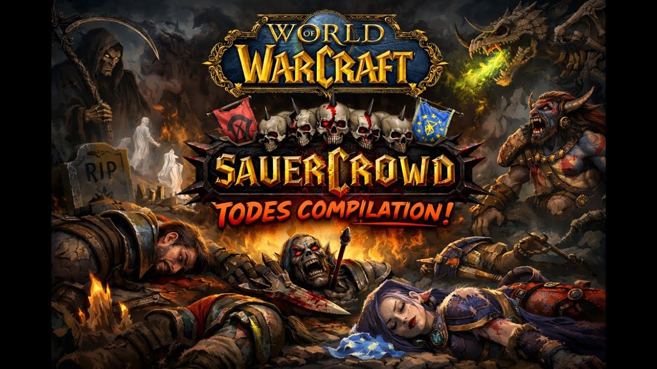 SAUERCROWD - DEATH COMPILATION - Alle Tode Tag 1 -  #sauercrowd #worldofwarcraft #wow #fail