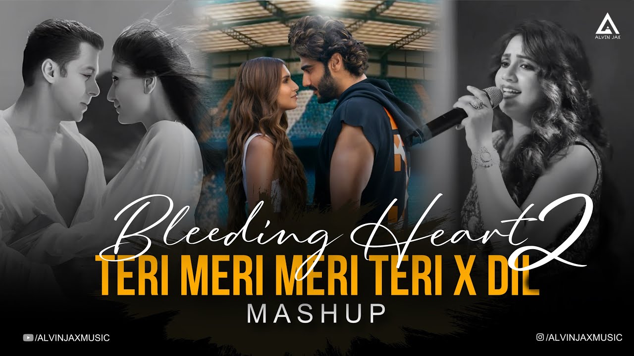 Bleeding Heart Mashup 2 | Teri Meri x Dil x Rula Diya | Bollywood Chillout Mashup 2025