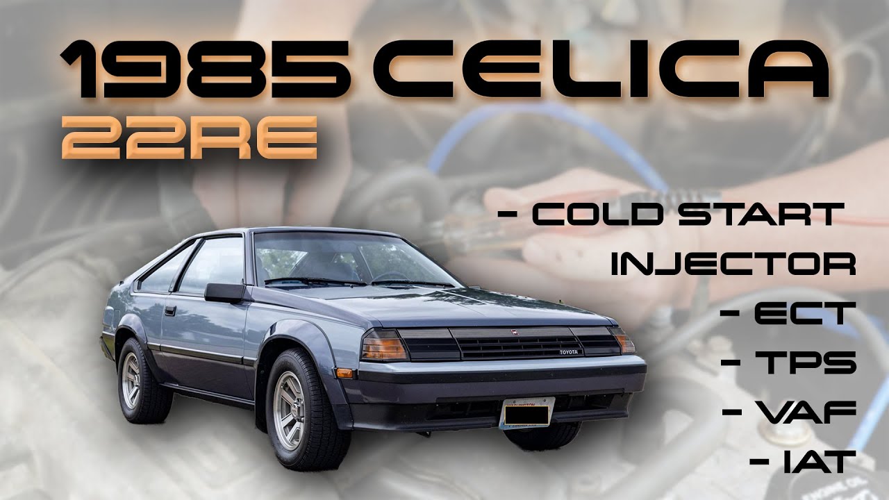 85 Celica 22RE - Cold Start Injector, ECT, TPS, VAF, IAT Testing [Beau's First Time Driving a Stick]