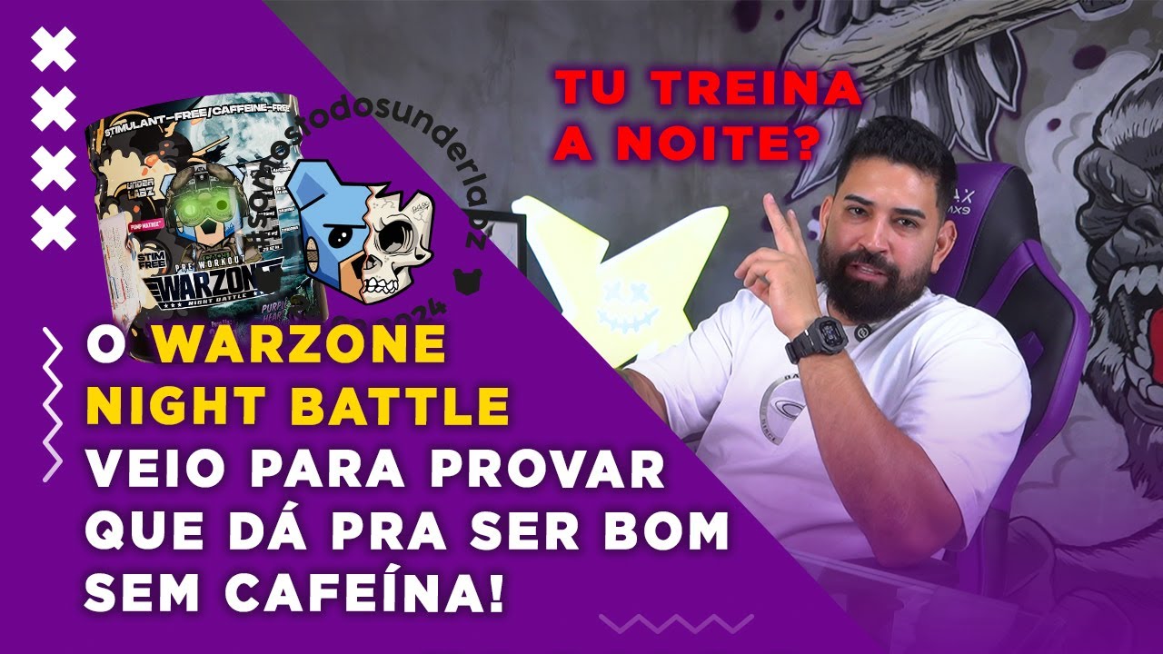 AVALIANDO O PR&Eacute; TREINO WARZONE NIGHT BATTLE SEM CAFE&Iacute;NA!