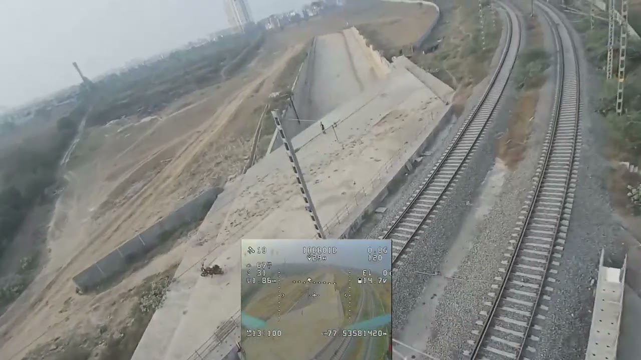 Slow Drone Shot