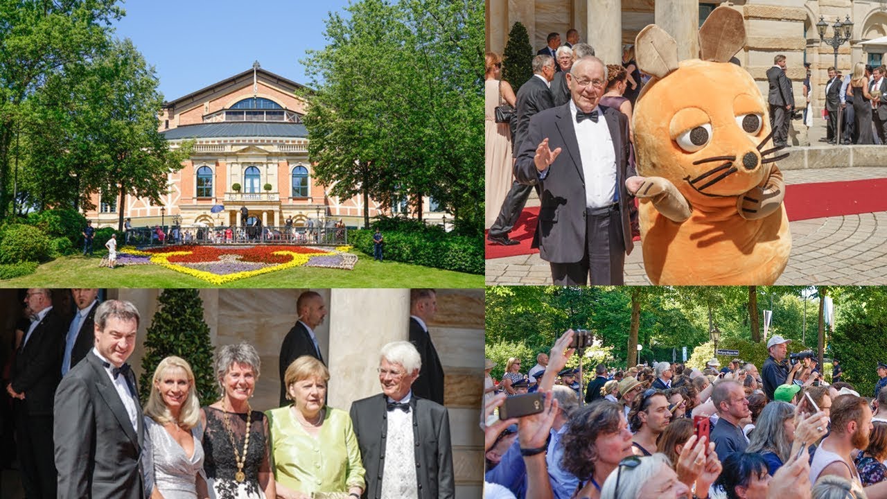 Eröffnung Bayreuther Festspiele 25.Juli 2019 - am roten Teppich -  aus der Sicht von Swutz