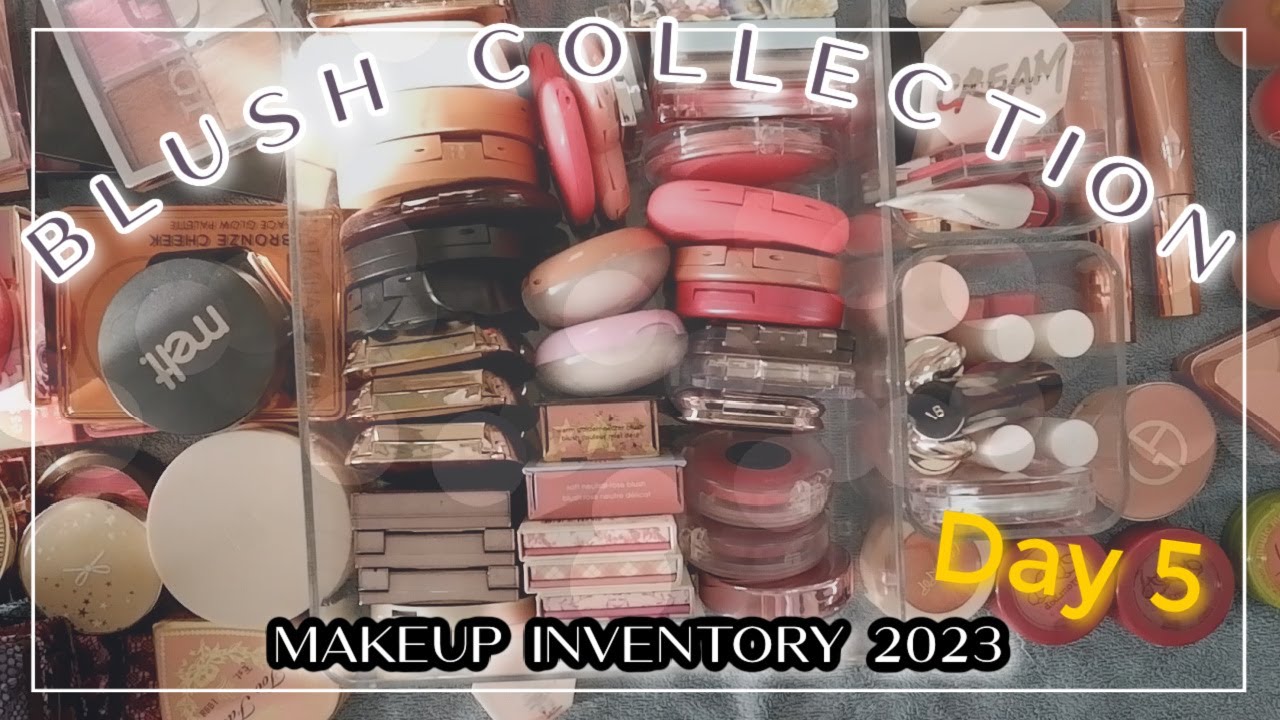 BLUSH COLLECTION 2023 // Makeup Inventory incl. swatches (fair & dry skin recommendations)