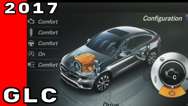 2017 Mercedes GLC 350d, 300, 350e, 4MATIC Coupe Drive and Interior