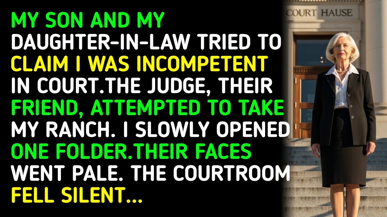 MY SON AND MY DAUGHTER-IN-LAW TRIED TO CLAIM I WAS INCOMPETENT IN COURT.THE JUDGE, THEIR FRIEND....