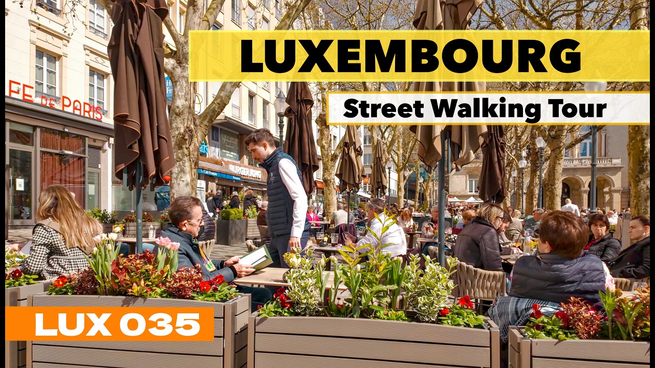 The Richest Country 🇱🇺 Life in Luxembourg | Street Walking Tour 4K | 035