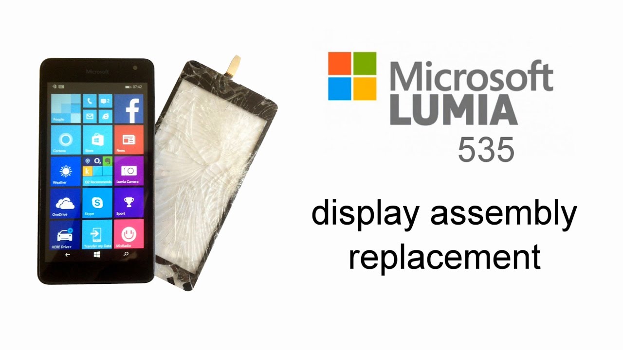 Microsoft Lumia 535 - Touch Screen Glass Digitizer Replacement, LCD Display, Disassembly