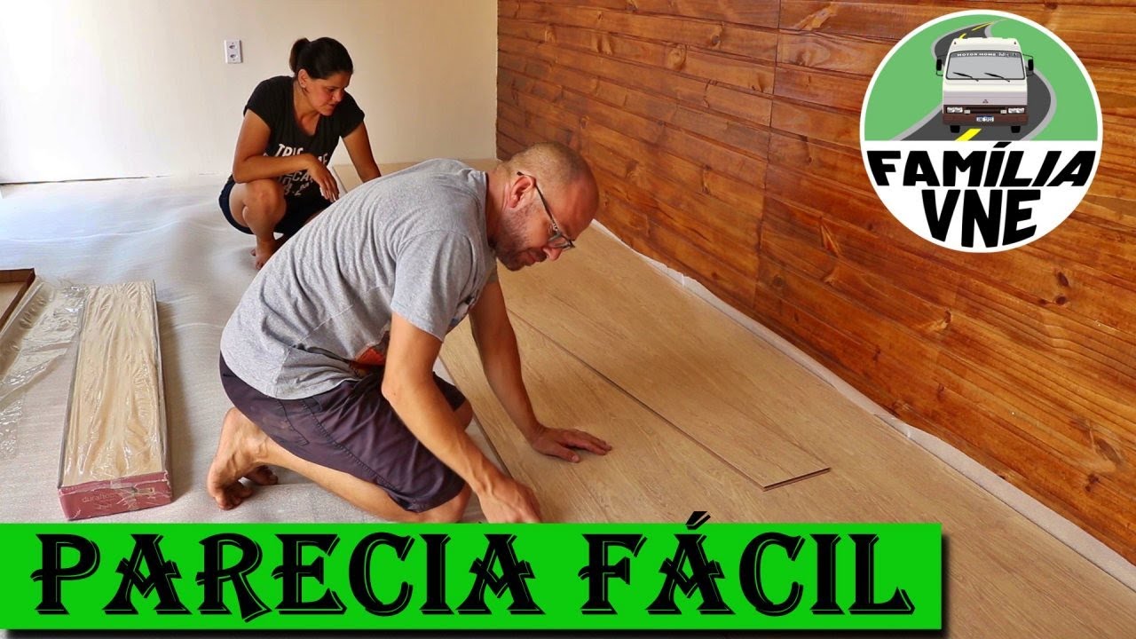 COLOCANDO PISO LAMINADO na CASINHA da FAMÍLIA VNE