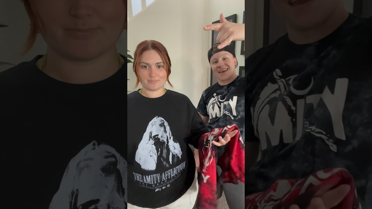 Merch haul #theamityaffliction #music #rockband #metal #amity #merchhaul #bandmerch