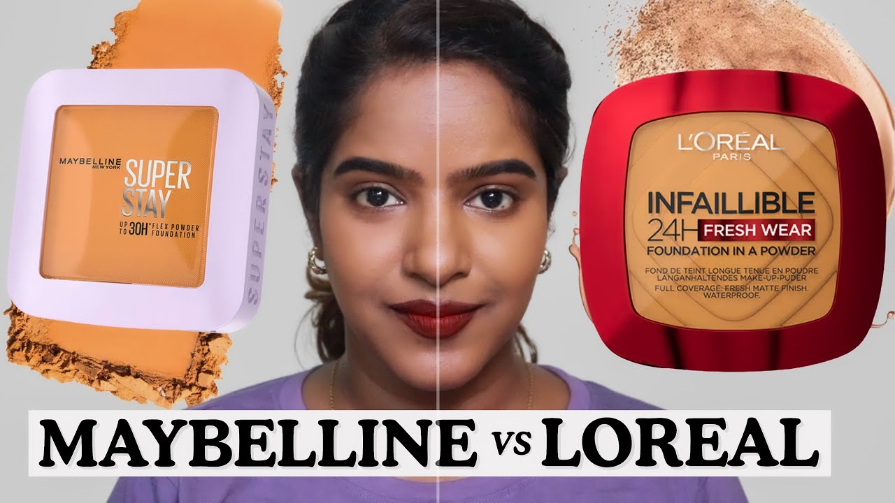 🙄Maybelline против Loreal Powder Foundation‼️ПОСМОТРИТЕ ЭТО ВИДЕО ПЕРЕД ПОКУПКОЙ!🚨Давайте протест...