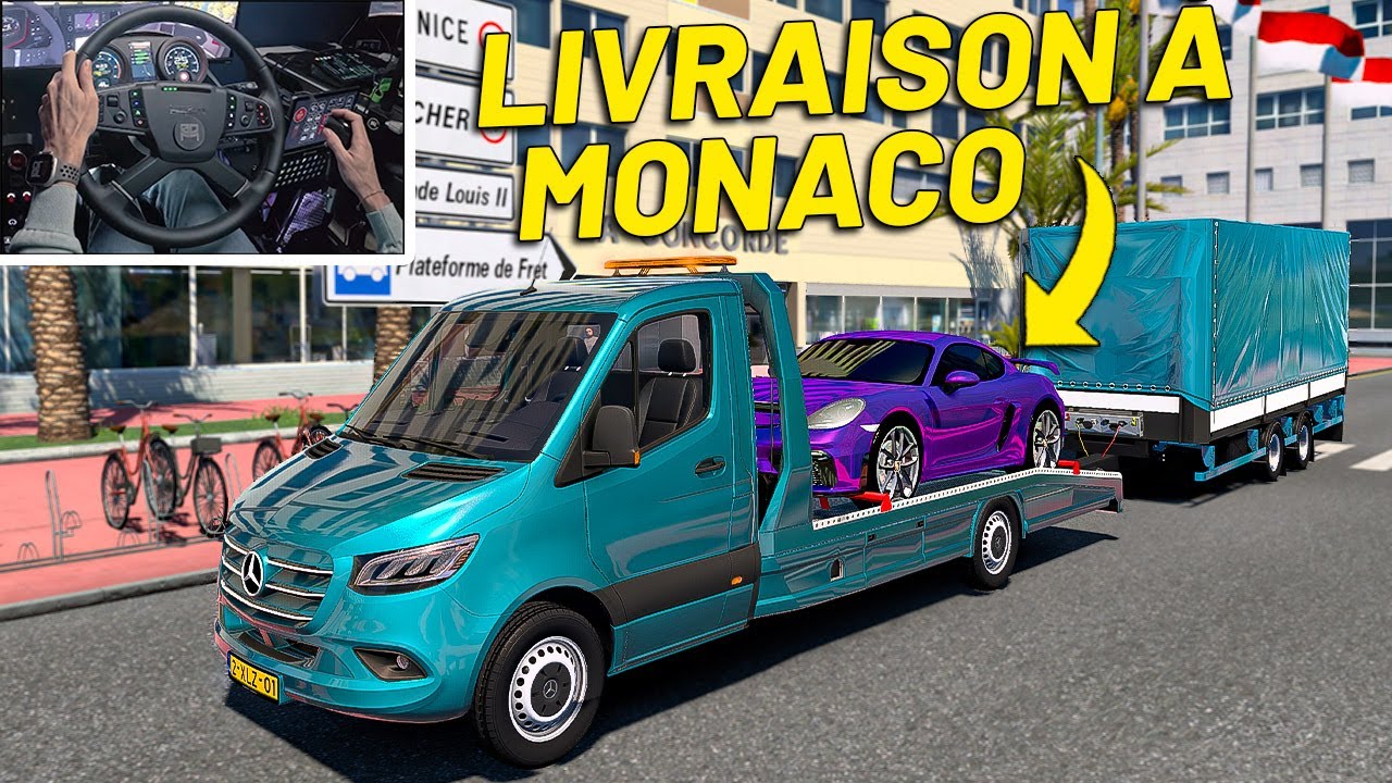 🚚 PARIS - MONACO: LIVRAISON D'UNE PORSCHE (Euro Truck Simulator 2/ETS2)