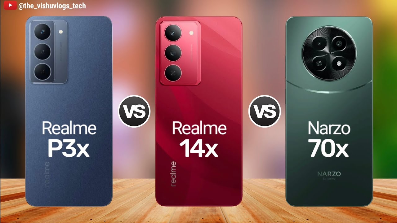 Realme P3x vs Realme 14x vs Realme NARZO 70x - FULL COMPARISON! ⚡ Best Gaming Phone Under 15000 🔥🔥