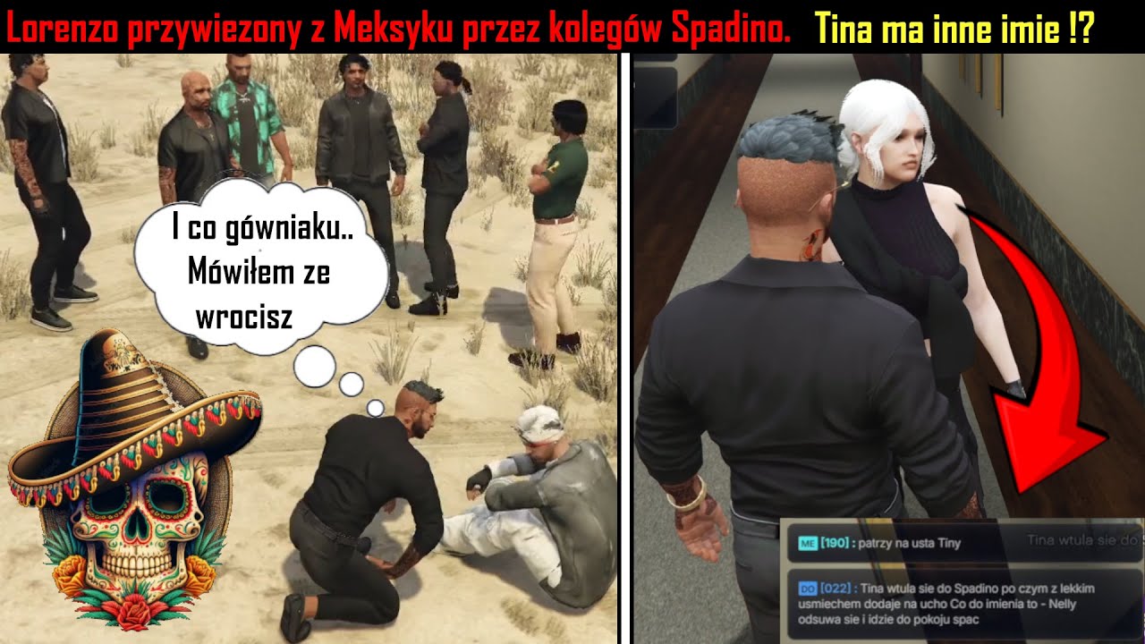 Lorenzo w Meksyku  Wylot spadino