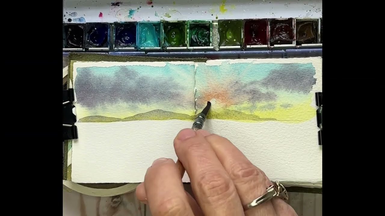 Learn to Paint a Watercolor Sunset