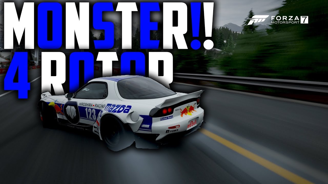 MONSTER!! 4 ROTOR RX-7 DRIFT BUILD! (Forza Motorsport: 7 Drift Build)