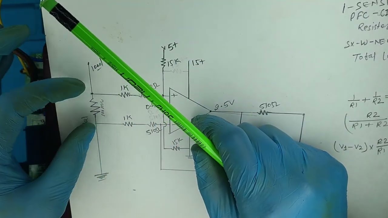 PFC I SENSE CIRCUIT EXPLANATION WITH DIAGRAM AND CALCULATION VOLTAS INVERTER AC