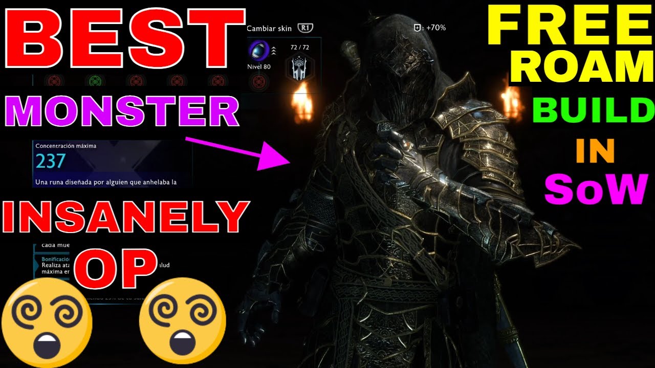 [GUIDE] The BEST FREE ROAM BUILD (Insanely OP) || The Infinite Power Build - Shadow Of War (2021)