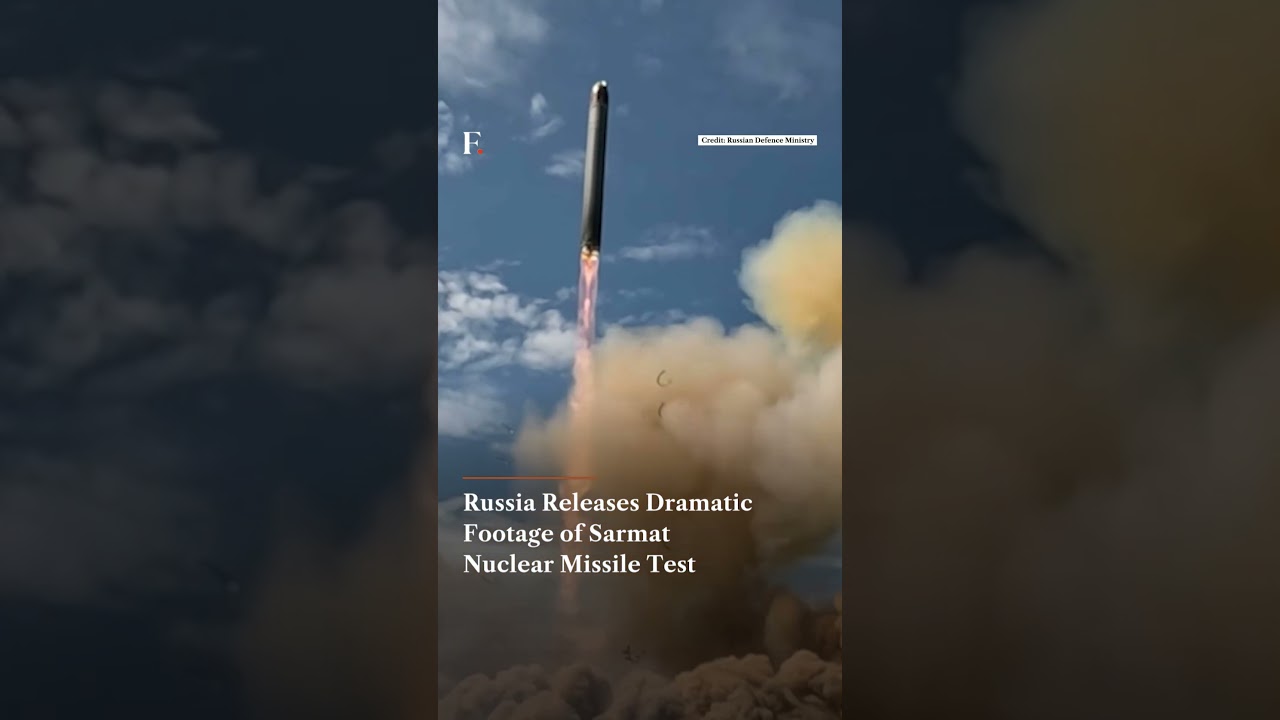 Russia Releases Dramatic Footage of Sarmat Nuclear Missile Test | Subscribe to Firstpost