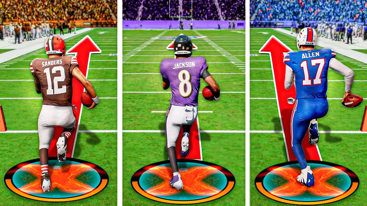 Scrambling for a 99 Yard Touchdown with EVERY QB!