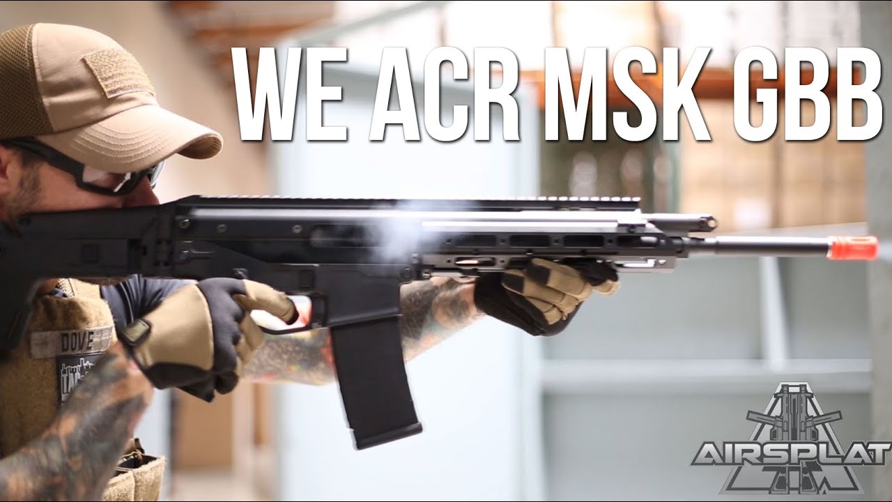 WE ACR MSK Gas BlowBack Airosft Rifle - AirSplat On Demand